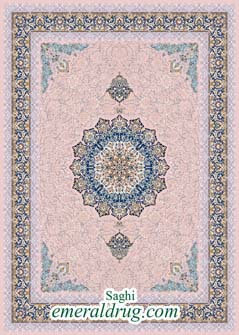 فرش 1000شانه طرح ساقی12متری -چهره ای